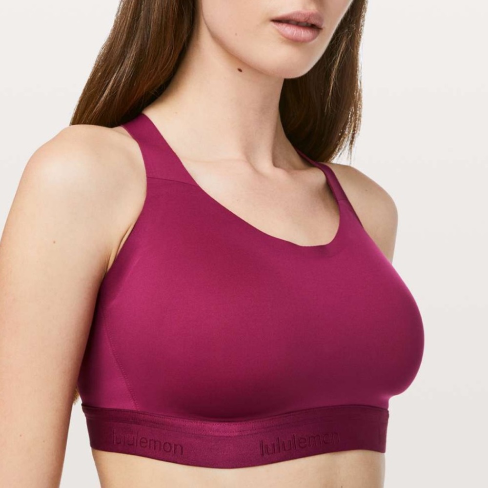 Lululemon Fine Form Sports Bra Star Ruby Red 34DD
